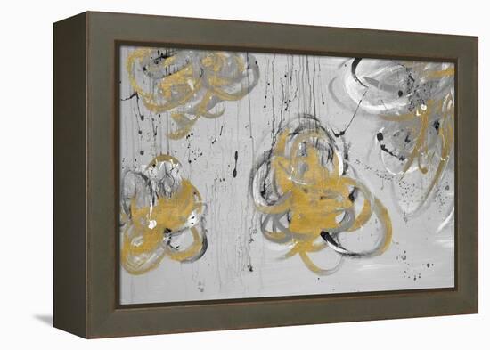 Forms of Gray & Gold-Addie Marie-Framed Stretched Canvas