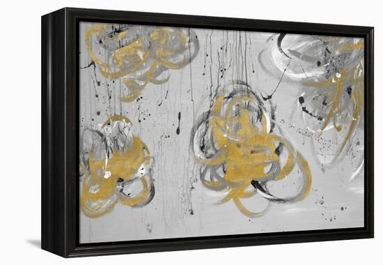 Forms of Gray & Gold-Addie Marie-Framed Stretched Canvas