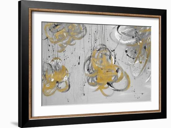 Forms of Gray & Gold-Addie Marie-Framed Art Print