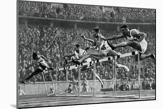 Forrest Towns, American Olympic Champion in the 110 Metres Hurdles, 1936-null-Mounted Giclee Print