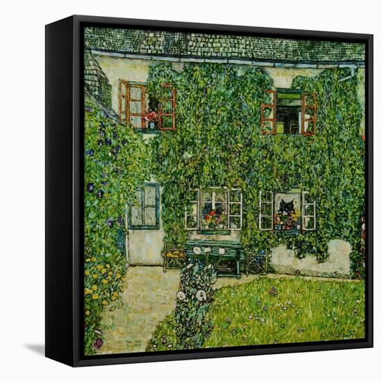 Forsthaus in Weissenbach am Attersee - Forestry house in Weissenbach on Attersee-Lake,1912-Gustav Klimt-Framed Premier Image Canvas