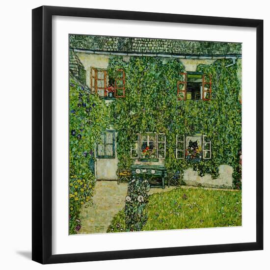 Forsthaus in Weissenbach am Attersee - Forestry house in Weissenbach on Attersee-Lake,1912-Gustav Klimt-Framed Giclee Print