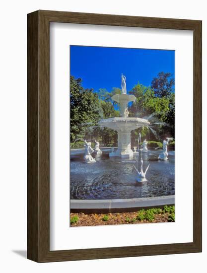 Forsyth Park Fountain in historic Savannah, Savannah, Georgia-null-Framed Photographic Print