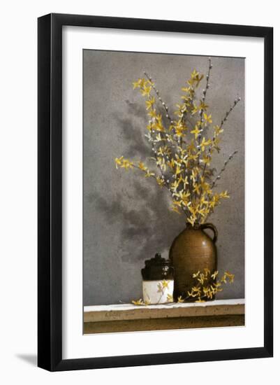 Forsythia-Ray Hendershot-Framed Art Print