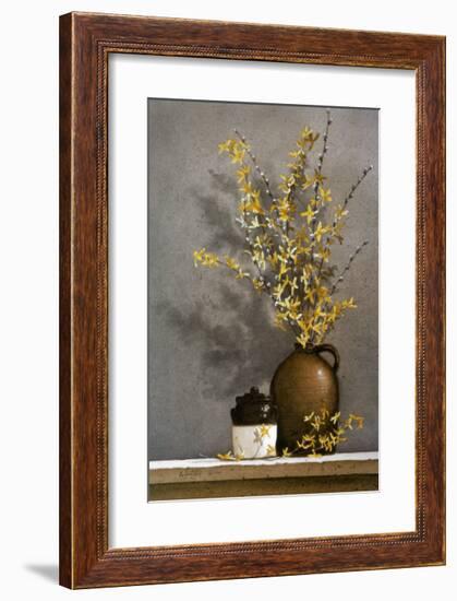 Forsythia-Ray Hendershot-Framed Art Print