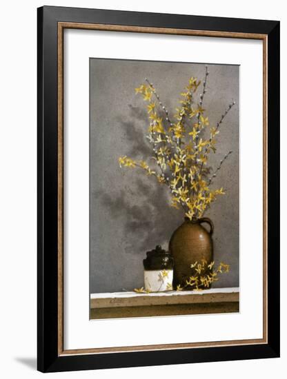 Forsythia-Ray Hendershot-Framed Art Print