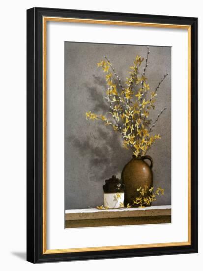 Forsythia-Ray Hendershot-Framed Art Print