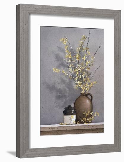 Forsythia-Ray Hendershot-Framed Giclee Print