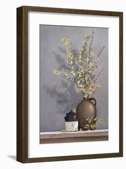 Forsythia-Ray Hendershot-Framed Giclee Print