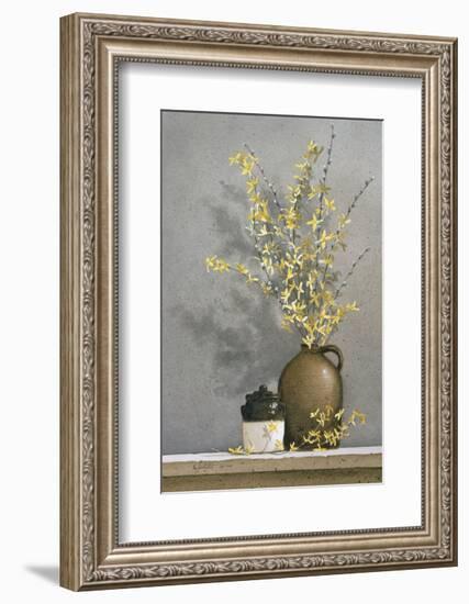 Forsythia-Ray Hendershot-Framed Art Print