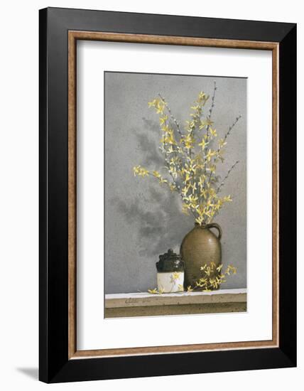 Forsythia-Ray Hendershot-Framed Art Print