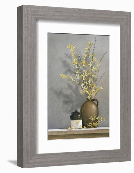 Forsythia-Ray Hendershot-Framed Art Print