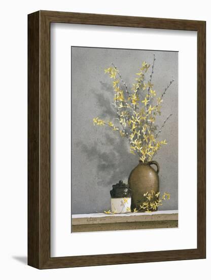 Forsythia-Ray Hendershot-Framed Art Print