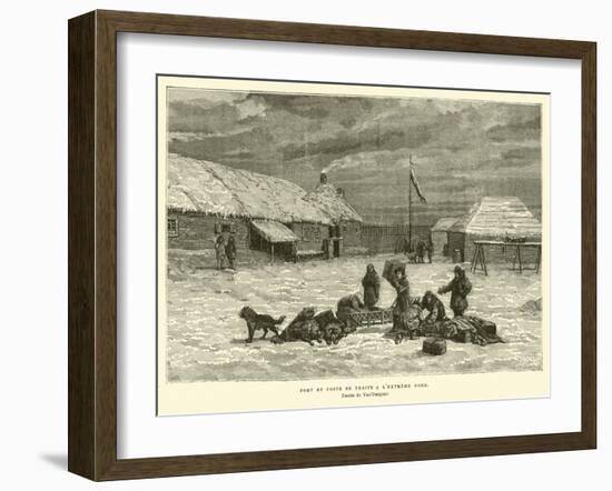 Fort and Trading Post in the Far North of Canada-null-Framed Giclee Print