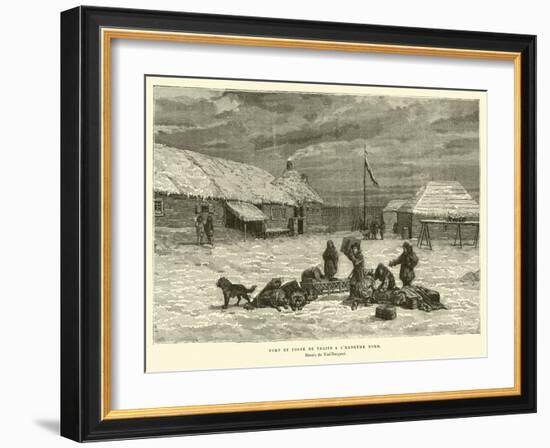 Fort and Trading Post in the Far North of Canada-null-Framed Giclee Print