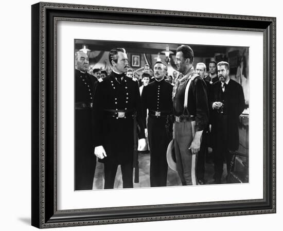 FORT APACHE, 1948 directed by JOHN FORD Henry Fonda, george O'Brien, John Wayne and Grant Withers (-null-Framed Photo