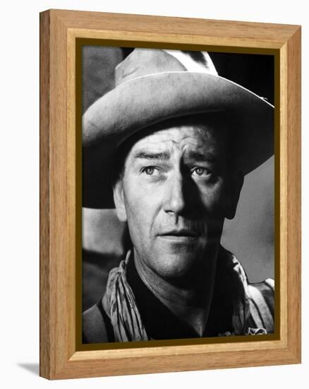 FORT APACHE, 1948 directed by JOHN FORD John Wayne (b/w photo)-null-Framed Stretched Canvas