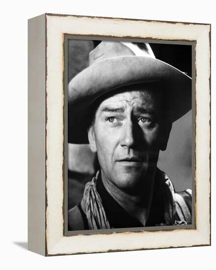 FORT APACHE, 1948 directed by JOHN FORD John Wayne (b/w photo)-null-Framed Stretched Canvas