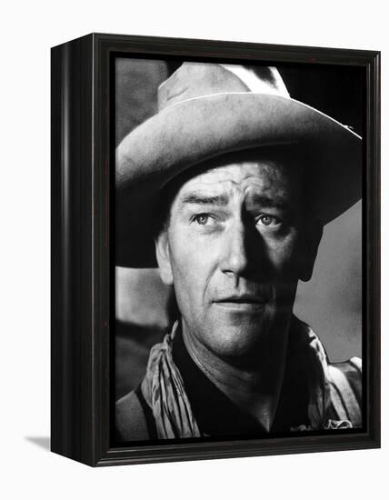 FORT APACHE, 1948 directed by JOHN FORD John Wayne (b/w photo)-null-Framed Stretched Canvas