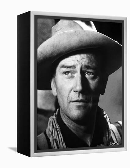 FORT APACHE, 1948 directed by JOHN FORD John Wayne (b/w photo)-null-Framed Stretched Canvas