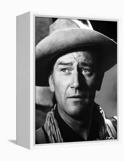 FORT APACHE, 1948 directed by JOHN FORD John Wayne (b/w photo)-null-Framed Stretched Canvas