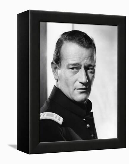 FORT APACHE, 1948 directed by JOHN FORD John Wayne (b/w photo)-null-Framed Stretched Canvas