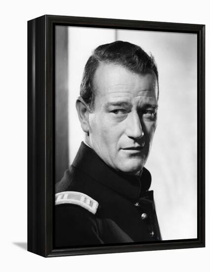 FORT APACHE, 1948 directed by JOHN FORD John Wayne (b/w photo)-null-Framed Stretched Canvas