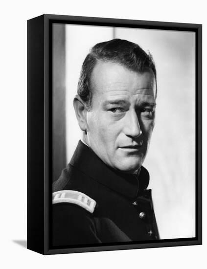 FORT APACHE, 1948 directed by JOHN FORD John Wayne (b/w photo)-null-Framed Stretched Canvas