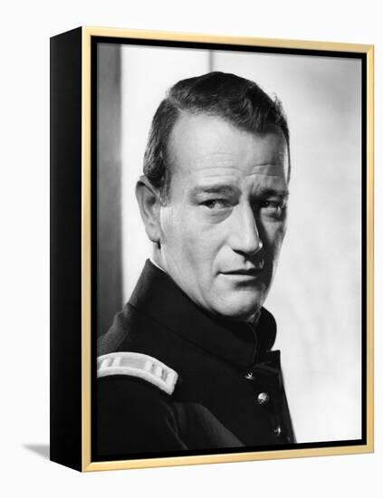 FORT APACHE, 1948 directed by JOHN FORD John Wayne (b/w photo)-null-Framed Stretched Canvas