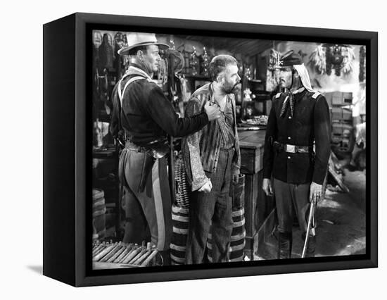 FORT APACHE, 1948 directed by JOHN FORD John Wayne, Grant Withers and Henry Fonda (b/w photo)-null-Framed Stretched Canvas