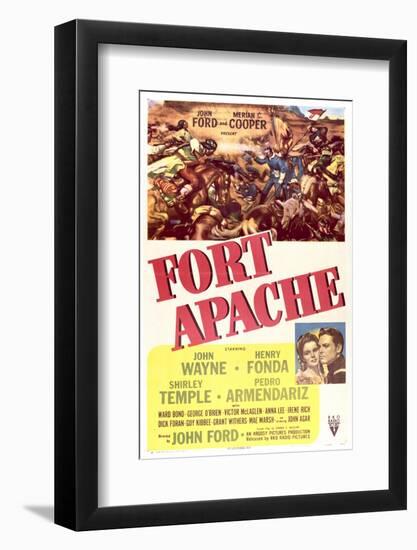 Fort Apache - Movie Poster Reproduction-null-Framed Photo