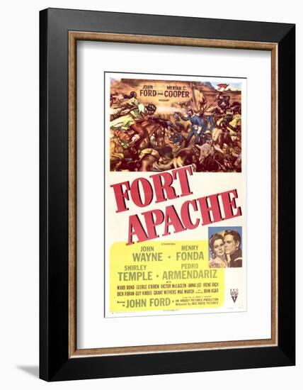 Fort Apache - Movie Poster Reproduction-null-Framed Photo