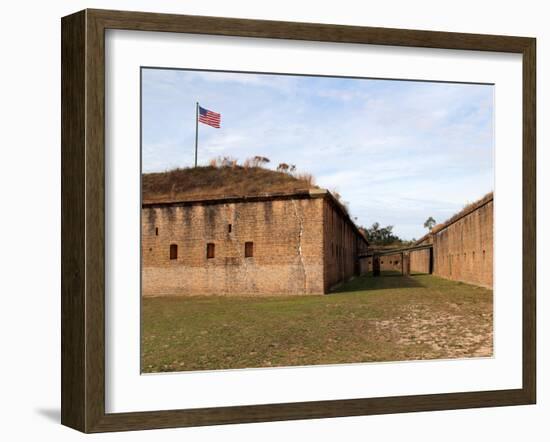 Fort Barrancas, Gulf Islands National Seashore, Pensacola, Florida Gulf Coast-William Silver-Framed Photographic Print