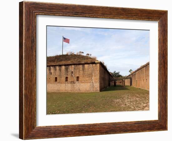 Fort Barrancas, Gulf Islands National Seashore, Pensacola, Florida Gulf Coast-William Silver-Framed Photographic Print