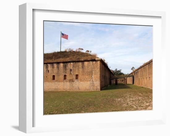 Fort Barrancas, Gulf Islands National Seashore, Pensacola, Florida Gulf Coast-William Silver-Framed Photographic Print