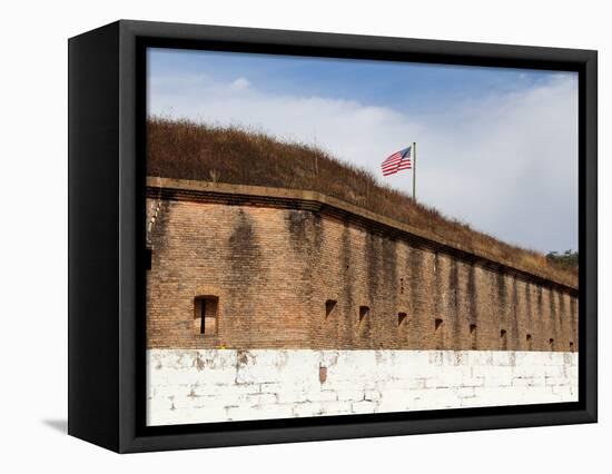 Fort Barrancas, Gulf Islands National Seashore, Pensacola, Florida Gulf Coast-William Silver-Framed Premier Image Canvas