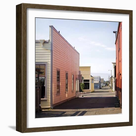 Fort Bragg Alleyway-Lance Kuehne-Framed Photographic Print