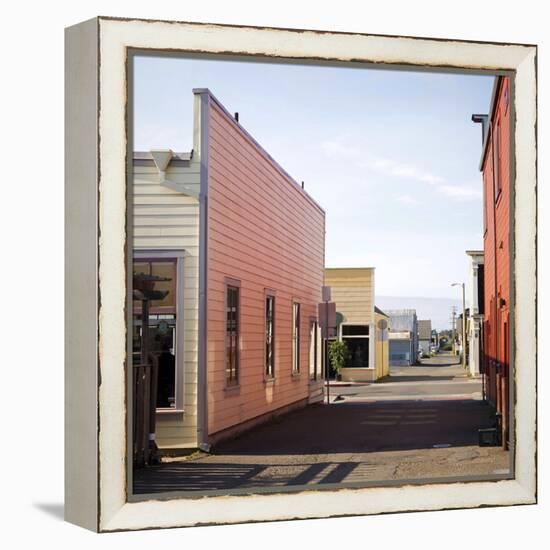 Fort Bragg Alleyway-Lance Kuehne-Framed Stretched Canvas