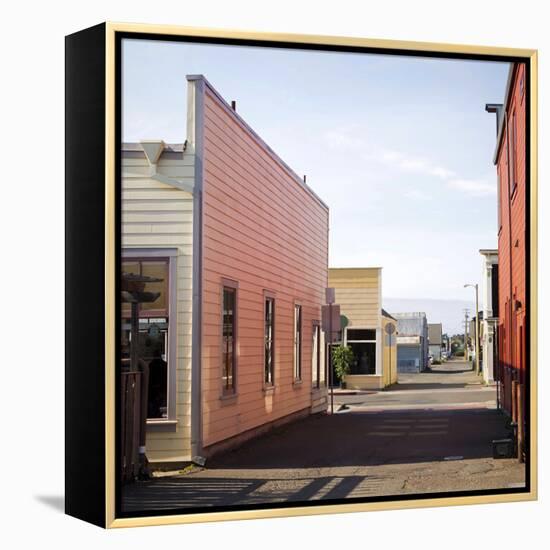 Fort Bragg Alleyway-Lance Kuehne-Framed Stretched Canvas