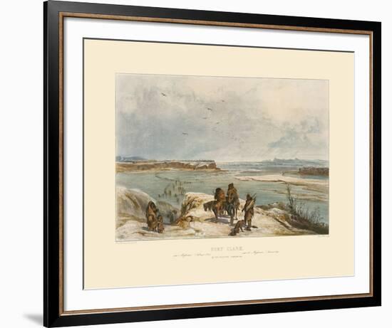 Fort Clark-Karl Bodmer-Framed Premium Giclee Print