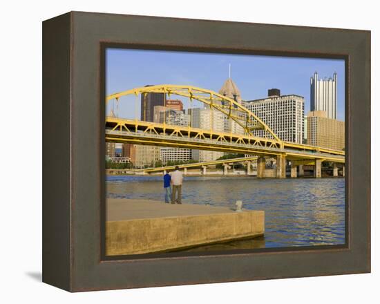 Fort Duquesne Bridge over the Allegheny River, Pittsburgh, Pennsylvania, United States of America,-Richard Cummins-Framed Premier Image Canvas