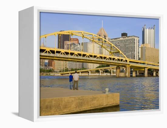 Fort Duquesne Bridge over the Allegheny River, Pittsburgh, Pennsylvania, United States of America,-Richard Cummins-Framed Premier Image Canvas
