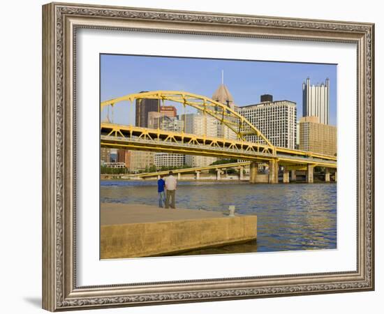 Fort Duquesne Bridge over the Allegheny River, Pittsburgh, Pennsylvania, United States of America,-Richard Cummins-Framed Photographic Print