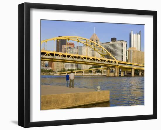 Fort Duquesne Bridge over the Allegheny River, Pittsburgh, Pennsylvania, United States of America,-Richard Cummins-Framed Photographic Print