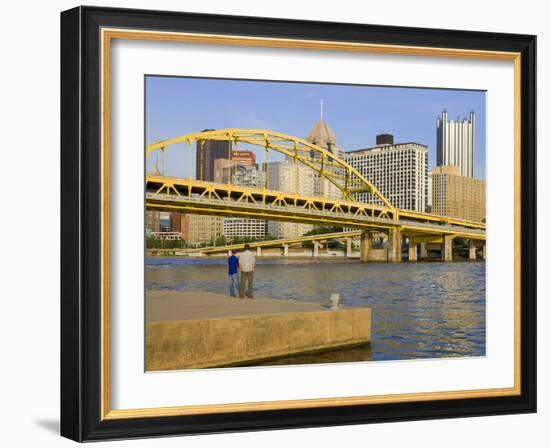 Fort Duquesne Bridge over the Allegheny River, Pittsburgh, Pennsylvania, United States of America,-Richard Cummins-Framed Photographic Print