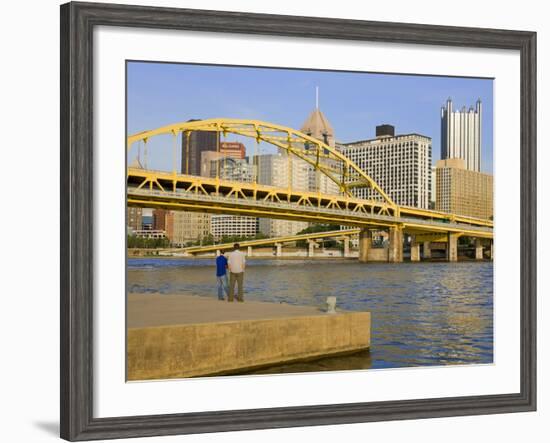 Fort Duquesne Bridge over the Allegheny River, Pittsburgh, Pennsylvania, United States of America,-Richard Cummins-Framed Photographic Print