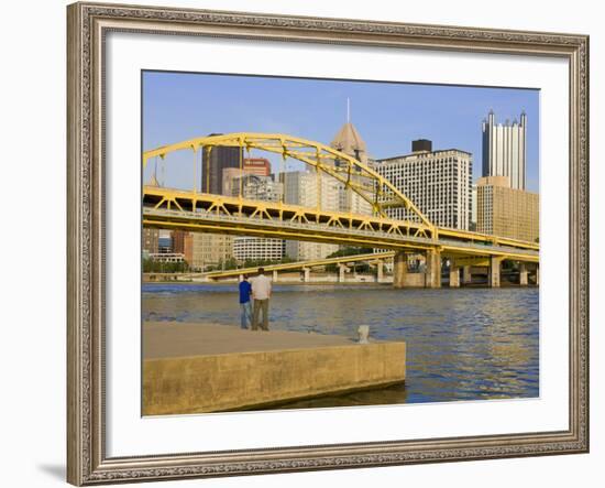 Fort Duquesne Bridge over the Allegheny River, Pittsburgh, Pennsylvania, United States of America,-Richard Cummins-Framed Photographic Print