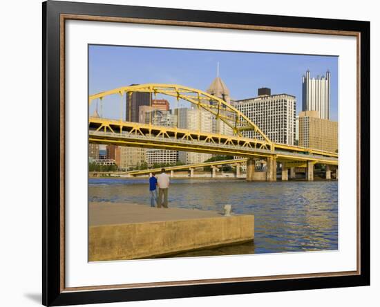 Fort Duquesne Bridge over the Allegheny River, Pittsburgh, Pennsylvania, United States of America,-Richard Cummins-Framed Photographic Print