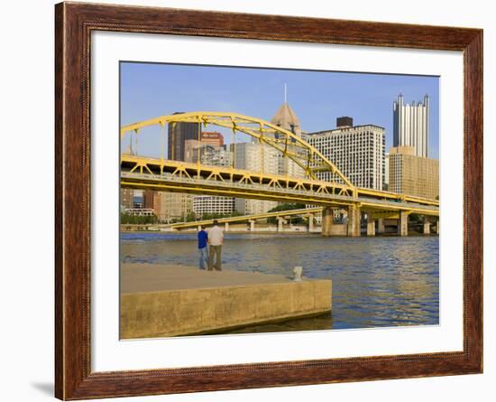 Fort Duquesne Bridge over the Allegheny River, Pittsburgh, Pennsylvania, United States of America,-Richard Cummins-Framed Photographic Print