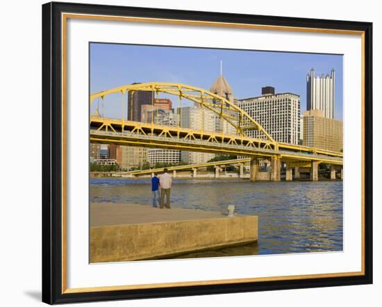 Fort Duquesne Bridge over the Allegheny River, Pittsburgh, Pennsylvania, United States of America,-Richard Cummins-Framed Photographic Print